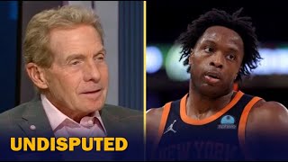 UNDISPUTED  Skip react to Knicks Determined to Sign Anunoby to Contract amid Rumored Mikal Trade [upl. by Ahsiryt493]