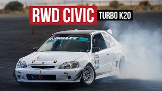 Throtls RWDConverted EK Civic Drift and Grip Car [upl. by Jahncke]