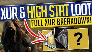 Destiny 2  XUR HIGH STAT EXOTIC ARMOR April 5th  April 8th  Inventory amp Location  Season 23 [upl. by Leahcimluap]