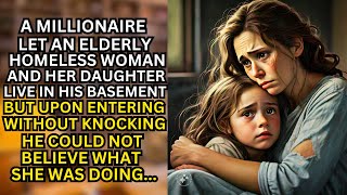 A MILLIONAIRE LET AN ELDERLY HOMELESS WOMAN AND HER DAUGHTER LIVE IN HIS BASEMENT [upl. by Benedikta]