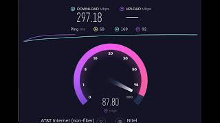 ATampT Internet air speed test [upl. by Ohnuj896]