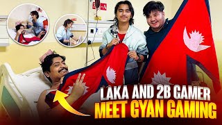 Laka Gamer And 2B Gamer Meet Gyan Gaming For First Time Surpise Visit From Nepal [upl. by Marrin]