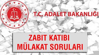 ZABIT KATİBİ MÜLAKAT SORULARİ [upl. by Etteniotna]