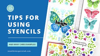 Tips for Using Stencils Many Cards [upl. by Itida58]