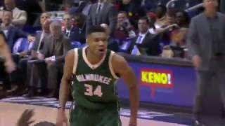 Giannis Goes Behind The Back and Slams [upl. by Hulton863]