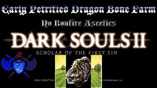 Dark Souls 2 Early Petrified Dragon Bone Farm  No Bonfire Ascetics [upl. by Thomajan]