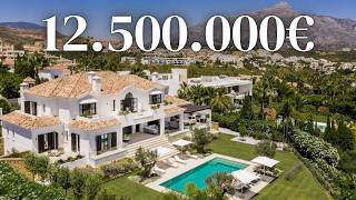 Take a Luxurious Tour of This Epic 125M Contemporary Dream Home Featuring 2 Pools Marbella Spain [upl. by Ailegna]