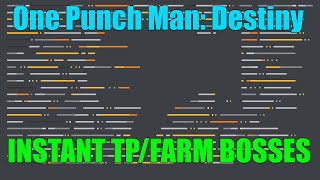 One Punch Man Destiny HackScript October GUI BEST AUTOFARM  INSTANT TPFARM ALL BOSSES [upl. by Laubin]