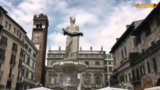 Verona  Arena und der Balkon der Julia Italien Italia [upl. by Rotceh356]