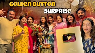 SAB NEY MIL KR SURPRISE DIA ❤️🥳Rabia Emotional Hogai😭 Golden Button agya RABIA FAISAL SISTROLOGY [upl. by Atorod28]