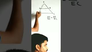 Triangles class 10 Thales theorem  Chapter 6 shorts [upl. by Nylidnam]