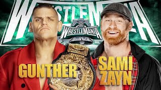 FULL MATCH  Gunther c vs Sami Zayn  WrestleMania 40  2024 [upl. by Idolem]