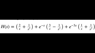 Diff Eqn Inverse Laplace of a function with unit step function [upl. by Garrek171]