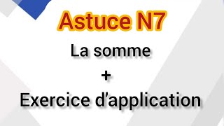 Préparation des concours  Asuce N7 Exercice dapplication [upl. by Churchill]