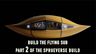 Build the flying sub from Moebius Models in 132 scale Pt 2 [upl. by Aramoix274]