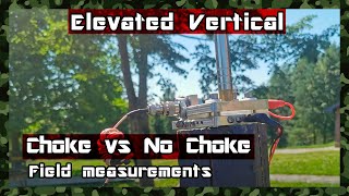 Elevated Vertical Test of how a choke at antenna feed point effects the performance [upl. by Lothario]