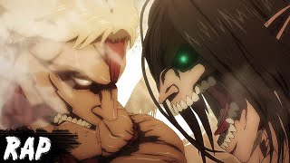 Eren vs Reiner  Shingeki no Kyojin Rap Final Season  Kballero Prod Didker [upl. by Ebneter817]