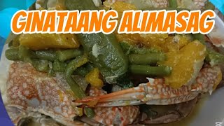 How To Cook Ginataang Alimasag Crab In Coconut Milk Tastiest Delicious Recipe [upl. by Aw]