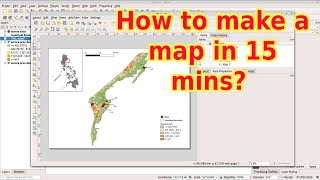 QGIS Part4  How to create your first map in 15 mins [upl. by Tressa69]