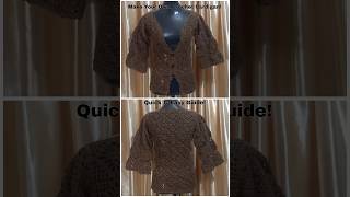 Crochet Your Dream Cardigan StepbyStep Tutorial tutorial 33short [upl. by Yenaled]