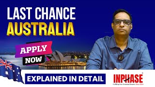 Last Chance for Australia  Inphase Education  Best Study Visa Consultant [upl. by Waldemar710]