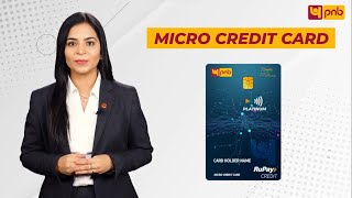 Avail exclusive benefits on PNB Rupay Micro Credit Card [upl. by Huber]