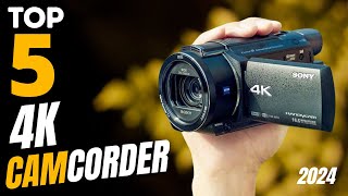 Top 5 Picks  Best 4k Camcorder In 2024  Best 4K Camcorders You Cant Miss [upl. by Lokin]