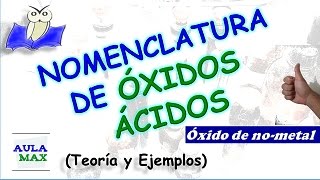 Nomenclatura de Oxidos Acidos [upl. by Hterrag]