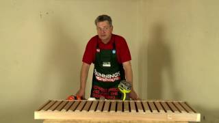 How To Build A DIY Slatted Shelving Unit  DIY At Bunnings [upl. by Nosloc]