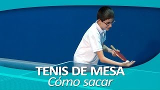 TENIS DE MESA 5 Cómo sacar [upl. by Bunde]