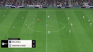 Millwall vs Sheffield Wednesday 31082024 EFL Championship EA FC 24 [upl. by Consuela]