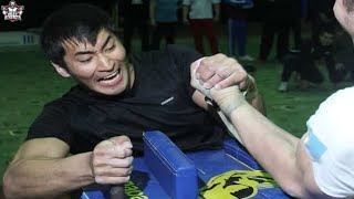 10 Minutes Highlights of the Kazakh Armwrestling Monster Kydyrgali Ongarbaev [upl. by Ennywg357]