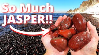 Rockhounding for Lake Superior Rocks  Jasper Agates amp other Minerals [upl. by Geralda63]