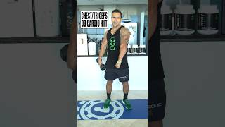 Intense 4 Minute Dumbbell HIIT Home Workout Circuit  Chest Triceps amp Cardio 🔥💪🏻👽 [upl. by Ardua217]