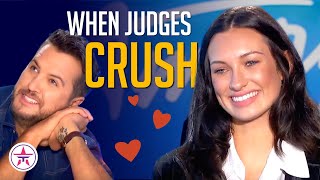 When Judges CRUSH on HOT Contestants on Talent Shows [upl. by Nedla409]