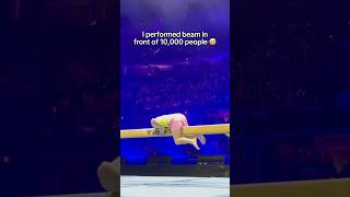 I split the beam in front of 10000 people 😭 gymnastics gymnast sports gym fail fails beam [upl. by Heigl]