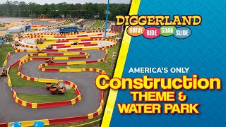 Diggerland USA  The ONLY Construction Theme amp Water Park In The US [upl. by Loring]