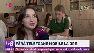 Fără telefoane mobile la ore din noiembrie intră în vigoare legea care interzice telefoanele la ore [upl. by Auqenwahs]