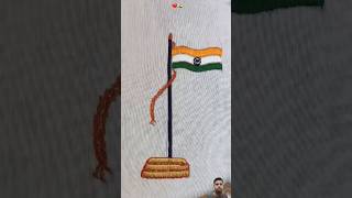 independence day Embroidery design  jay Hind 🇮🇳 shorts machineembroidery viral 1m trend short [upl. by Eiltan68]