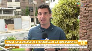 PRAZOS PARA MATRÍCULAS E REMATRÍCULAS DA REDE MUNICIPAL [upl. by Higginbotham]