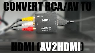 Convert AVRCA to HDMI  AV2HDMI SETUP  2024 [upl. by Haleehs]