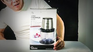 UnBox Oxone Jumbo Food Chopper OX272  250 Watt 12 Liter [upl. by Arev]