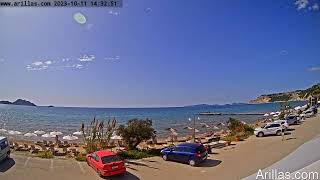 20231011 Arillas Corfu Live Webcam [upl. by Deedee]