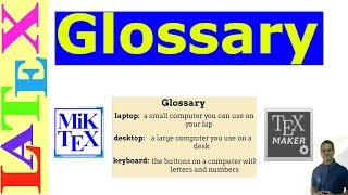 Create Glossaries in Latex [upl. by Grishilde972]