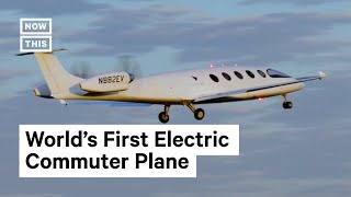 AllElectric Passenger Airplane Takes Flight for First Time [upl. by Vernice]