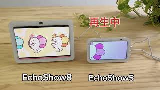 【比較】最新 EchoShow8第3世代のスピーカーをEcho Show5第3世代と比較 [upl. by Riggins399]