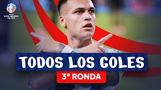 TODOS LOS GOLES DE LA 3ª RONDA  CONMEBOL COPA AMÉRICA USA 2024™ [upl. by Hillery]