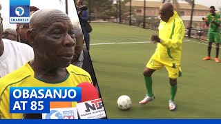 Obasanjo At 85 Former President Participates In Novelty Match [upl. by Rhyner]