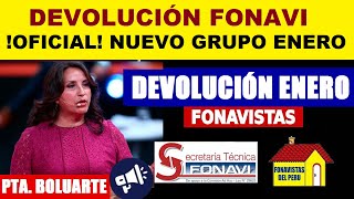 OFICIAL FONAVI EN ENERO SALE NUEVO GRUPO DE PAGO A FONAVISTAS JUBILADO5 ONP [upl. by Dee257]