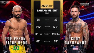 DEIVESON FIGUEIREDO VS CODY GARBRANDT FULL FIGHT UFC 300 [upl. by Auqined]